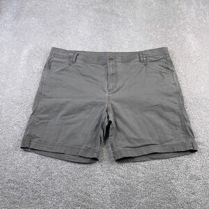 LL Bean Shorts Mens 44 Brown Stretch Canvas BeanFlex‎ Chino Standard Fit